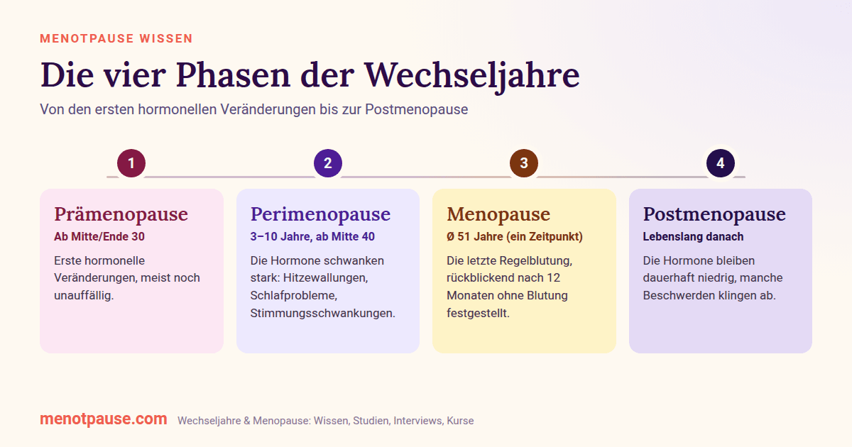 Wann beginnen die Wechseljahre? Die vier Phasen