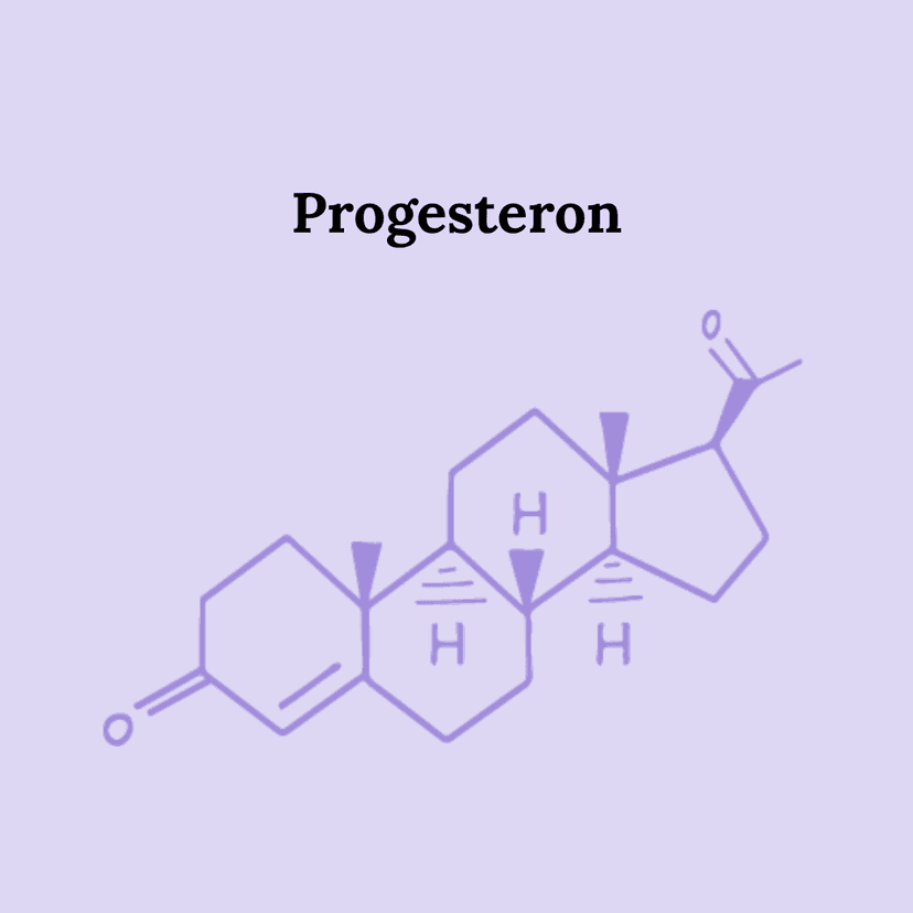 Chemische Strukturformel von Progesteron